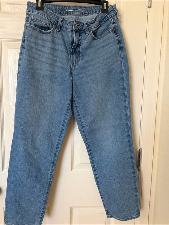 Old Navy Denim - Old Navy Women's Straight Leg, High Rise Blue Jeans